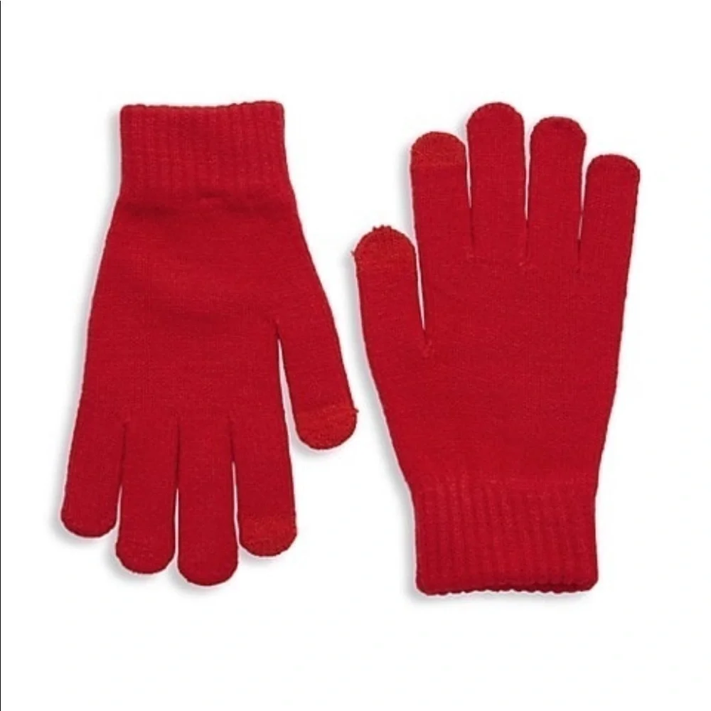 Fownes red knit PROTX2 gloves. Awesome holiday gift NWT antimicrobial OS C